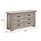 Alternate image 12 for Million Dollar Baby Classic Palermo 6-Drawer Double Dresser in Moonstone