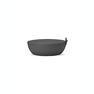 W&amp;P Food 34 oz. Portable Food Bowl in Charcoal. View a larger version of this product image.