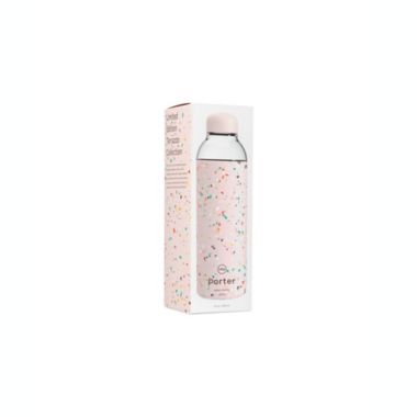 W&amp;P Porter 20 oz. Glass Water Bottle in Blush Terrazzo. View a larger version of this product image.