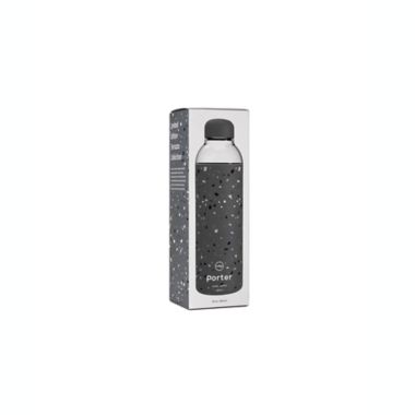 W&amp;P Porter 20 oz. Glass Water Bottle in Charcoal Terrazzo. View a larger version of this product image.