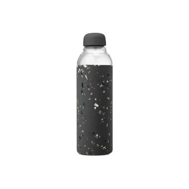 W&amp;P Porter 20 oz. Glass Water Bottle in Charcoal Terrazzo. View a larger version of this product image.