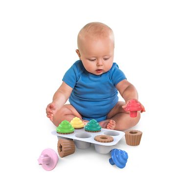 Bright Starts&trade; Sort &amp; Sweet Cupcakes Shape Sorting Activity Toy​. View a larger version of this product image.