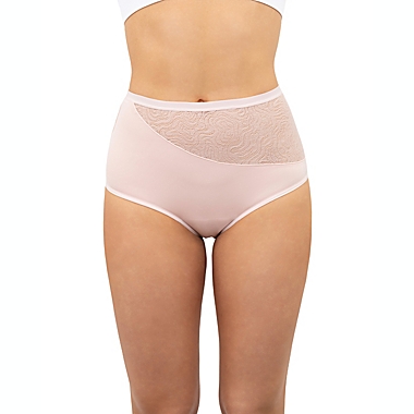 Saalt Large Leakproof High Waist Underwear in Blush. View a larger version of this product image.