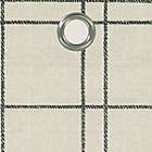 Alternate image 2 for Simply Essential&trade; Altura Windowpane 84-Inch Grommet Curtain Panel in Ivory (Single)