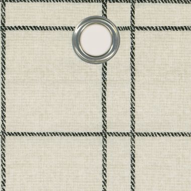 Simply Essential&trade; Altura Windowpane 84-Inch Grommet Curtain Panel in Ivory (Single). View a larger version of this product image.