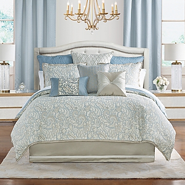 Waterford&reg; Springdale 4-Piece Reversible California King Comforter Set in Taupe. View a larger version of this product image.
