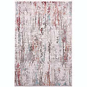Weave &amp; Wander Lindstra Abstract Painterly Streak Rug in Red