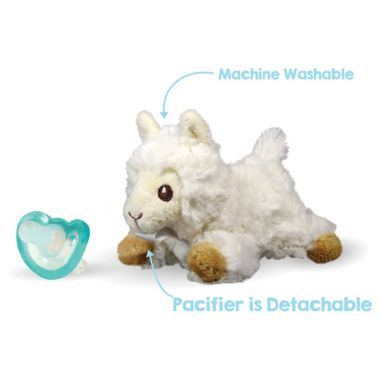 RaZbaby&reg; RaZbuddy Llama Pacifier Holder with Removable JollyPop Pacifer. View a larger version of this product image.