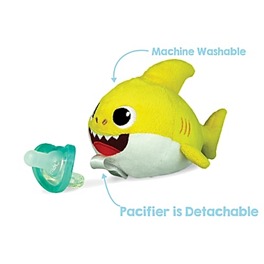 RaZbaby&reg; RaZbuddy Shark Pacifier Holder with Removable JollyPop Pacifer. View a larger version of this product image.