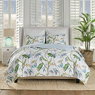 Levtex Home Monsul Full/Queen Reversible Quilt Set in Green/Teal/Grey. View a larger version of this product image.