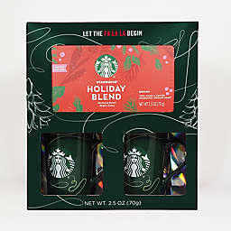 Starbucks&reg; Mugs with One 2.5 oz. Holiday Blend Coffee Gift Set