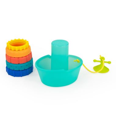 Sassy&reg; Stackin&rsquo; Ship Tub Toy Bath Ring Stacker. View a larger version of this product image.