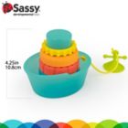 Alternate image 3 for Sassy&reg; Stackin&rsquo; Ship Tub Toy Bath Ring Stacker