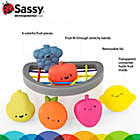 Alternate image 2 for Sassy&reg; Fruit Fill &amp; Spill Textural Fruits 6-Piece Set