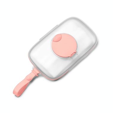 Skip Hop Grab & Go Snug Seal Wipes Case in Blush. View a larger version of this product image.