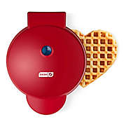 Dash&reg; Express Heart-Shape Waffle Maker in Red