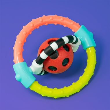 Sassy Spin &amp; Chew Flexible Ring Rattle. View a larger version of this product image.