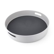 Simply Essential&trade; 18-Inch Non-Skid Deep Turntable in Light Grey/Dark Grey