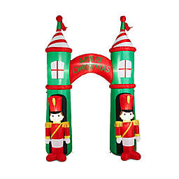 Glitzhome® 10-Foot Inflatable Arch Gate Christmas Lawn Decoration