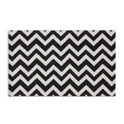 Simply Essential&trade; Chevron 32-Inch Woven Kitchen Mat in Black