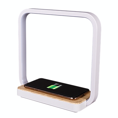 OttLite&reg; Wireless Charging Station with Night Light in White. View a larger version of this product image.