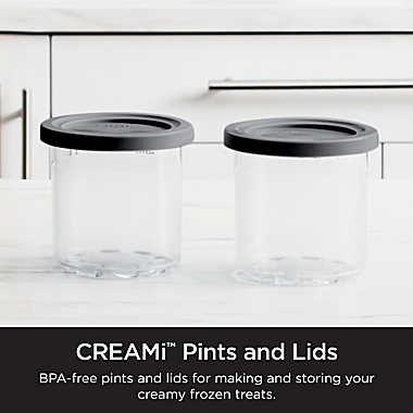 Ninja&trade; CREAMi&trade; Pints and Lids - 2 Pack. View a larger version of this product image.