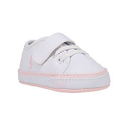Ralph Lauren Layette Size 0-6M Lace Up Sneaker in White