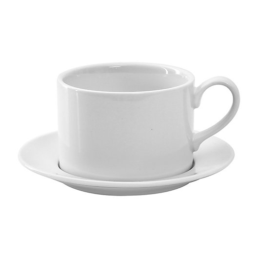 Alternate image 1 for Our Table™ Simply White 2-Piece Espresso Cup and Saucer Set