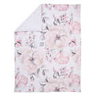 Alternate image 1 for Lambs & Ivy&reg; Botanical Baby Blanket in Pink/Grey