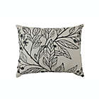 Alternate image 0 for Bee &amp; Willow&trade; Berry Leaves Embroidered Oblong Throw Pillow in Grey