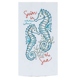 Kay Dee Designs Seahorse Embroidered Flour Sack Kitchen Towel