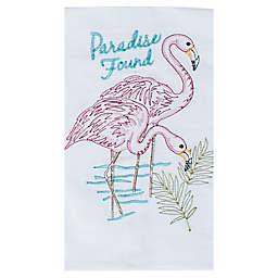 Kay Dee Designs Flamingo Embroidered Flour Sack Kitchen Towel