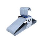 Alternate image 5 for Simply Essential&trade; Heavyweight Hangers in Grey (Set of 12)
