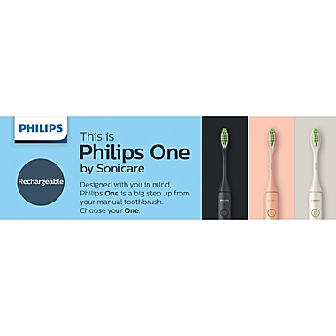Philips One by Sonicare&reg;  Rechargeable Toothbrush in White. View a larger version of this product image.