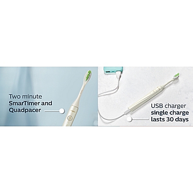 Philips One by Sonicare&reg;  Rechargeable Toothbrush in White. View a larger version of this product image.