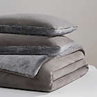 Alternate image 2 for UGG&reg; Coco Dawson 3-Piece Reversible King Duvet Cover Set in Charcoal