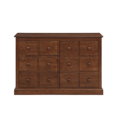 Ti Amo 3500 RTA 6-Drawer Double Dresser in Rustic Brown. View a larger version of this product image.