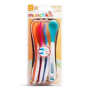 Munchkin&reg; White Hot&reg; 4-Pack Safety Spoons. View a larger version of this product image.
