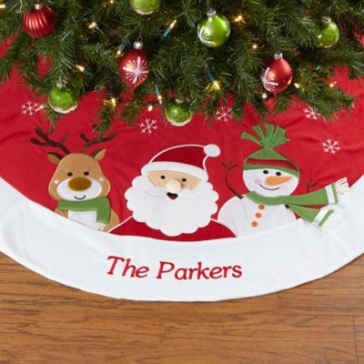 Snowman & Penguin Tree Skirt 48" Santa 