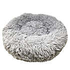 Alternate image 0 for Pet Life&reg; Nestler Plush Medium Round Dog Bed in Grey