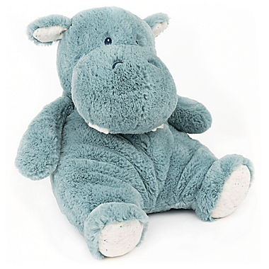 GUND&reg; Oh So Snuggly Large Hippo Plush Toy in Blue Grey. View a larger version of this product image.