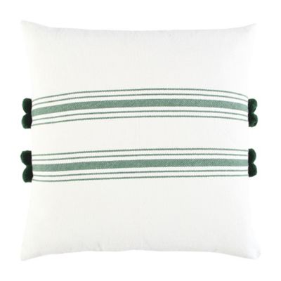 Bee &amp; Willow&trade; Striped Square Throw Pillow in Green
