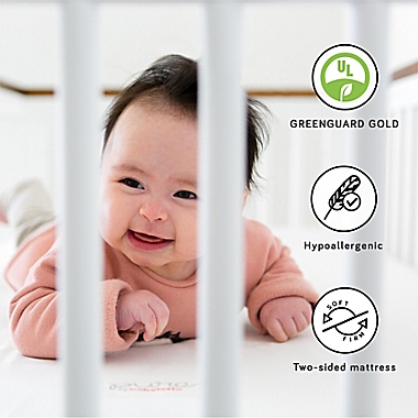 Babyletto Pure Core 2-Stage Crib &amp; Toddler Mattress with Dry Waterproof Cover. View a larger version of this product image.