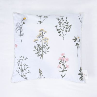 16 x 16 E by design PFN347TA6-16 el girasol Feliz Flower Print Pillow Beige/Taupe