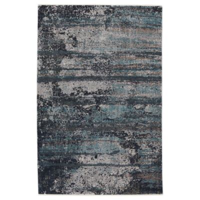 Affordable Flannel Blanket Non Skid Scroll Abstract Design Blue Area Rug 4'x6' 