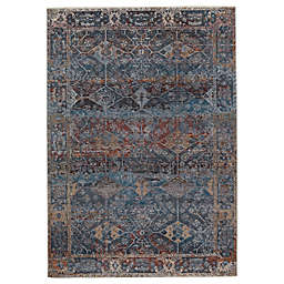 Jaipur Living Thessaly Floral 9'3 x 13'3 Area Rug in Dark Blue/Red