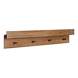 Kate and Laurel Levie 36-Inch Shelf and Coat Rack