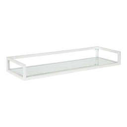 Kate and Laurel Blex 24-Inch x 8-Inch Accent Shelf in White