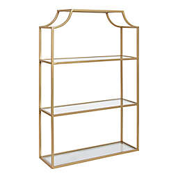 Kate and Laurel® Ciel 4-Tier Accent Shelf in Gold