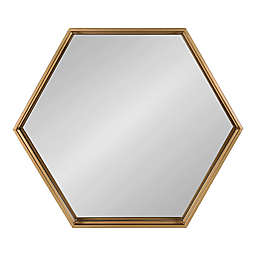 Kate and Laurel Rhodes 26-Inch x 30-Inch Hexagon Mirror in Gold